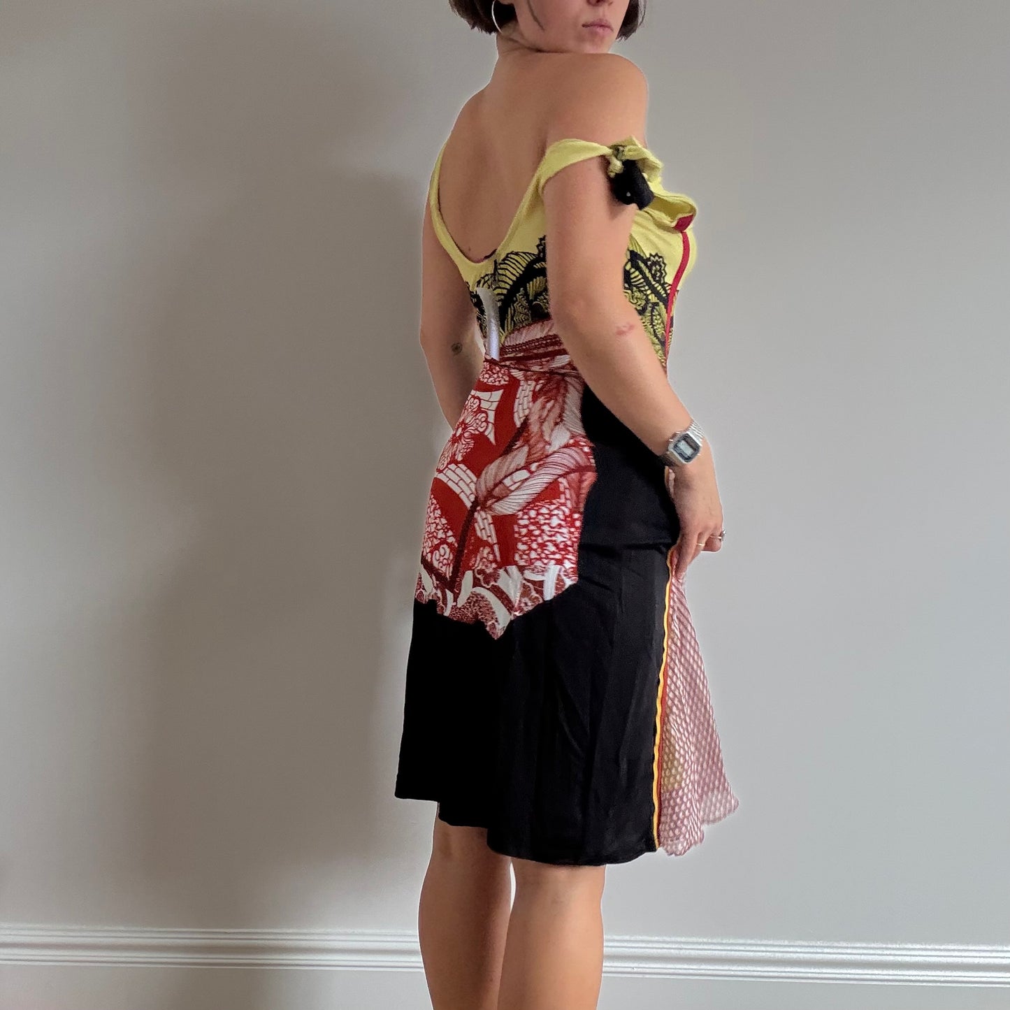 Yellow Save the Queen dress