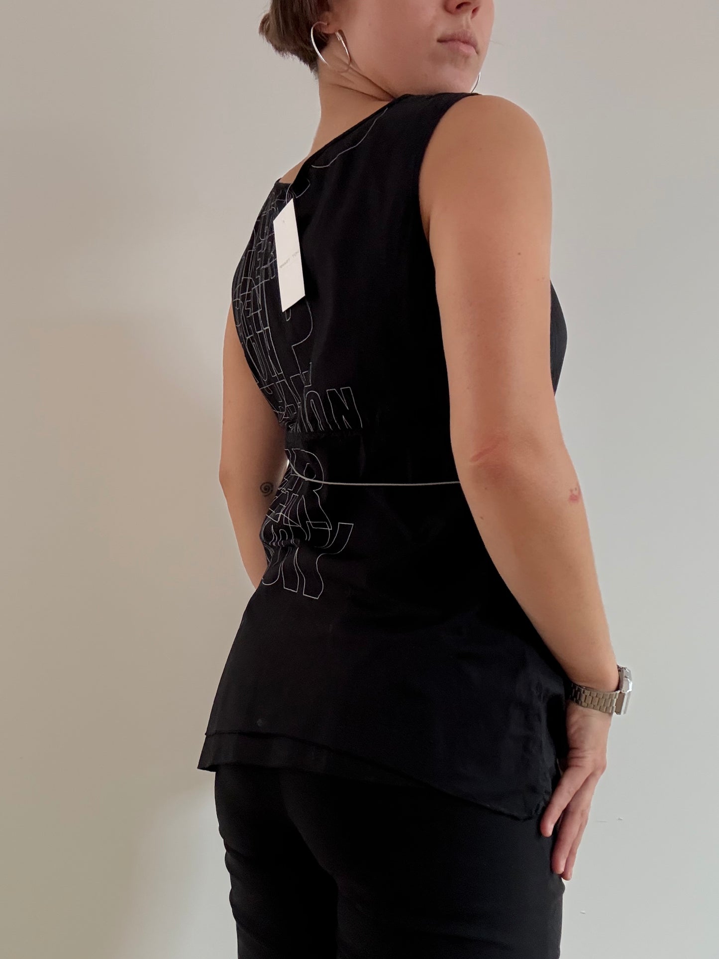 Cop Copine black bungee top