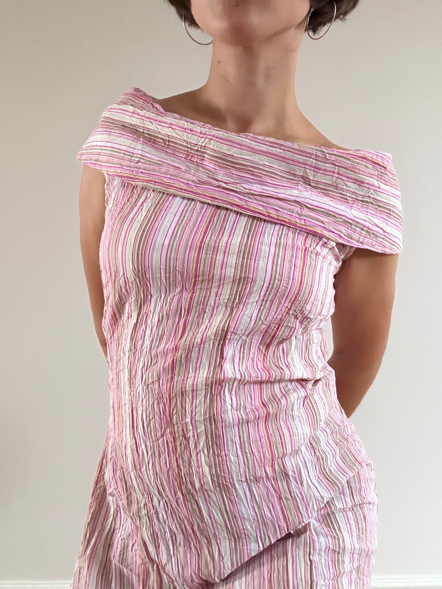 Pink stripe tunic