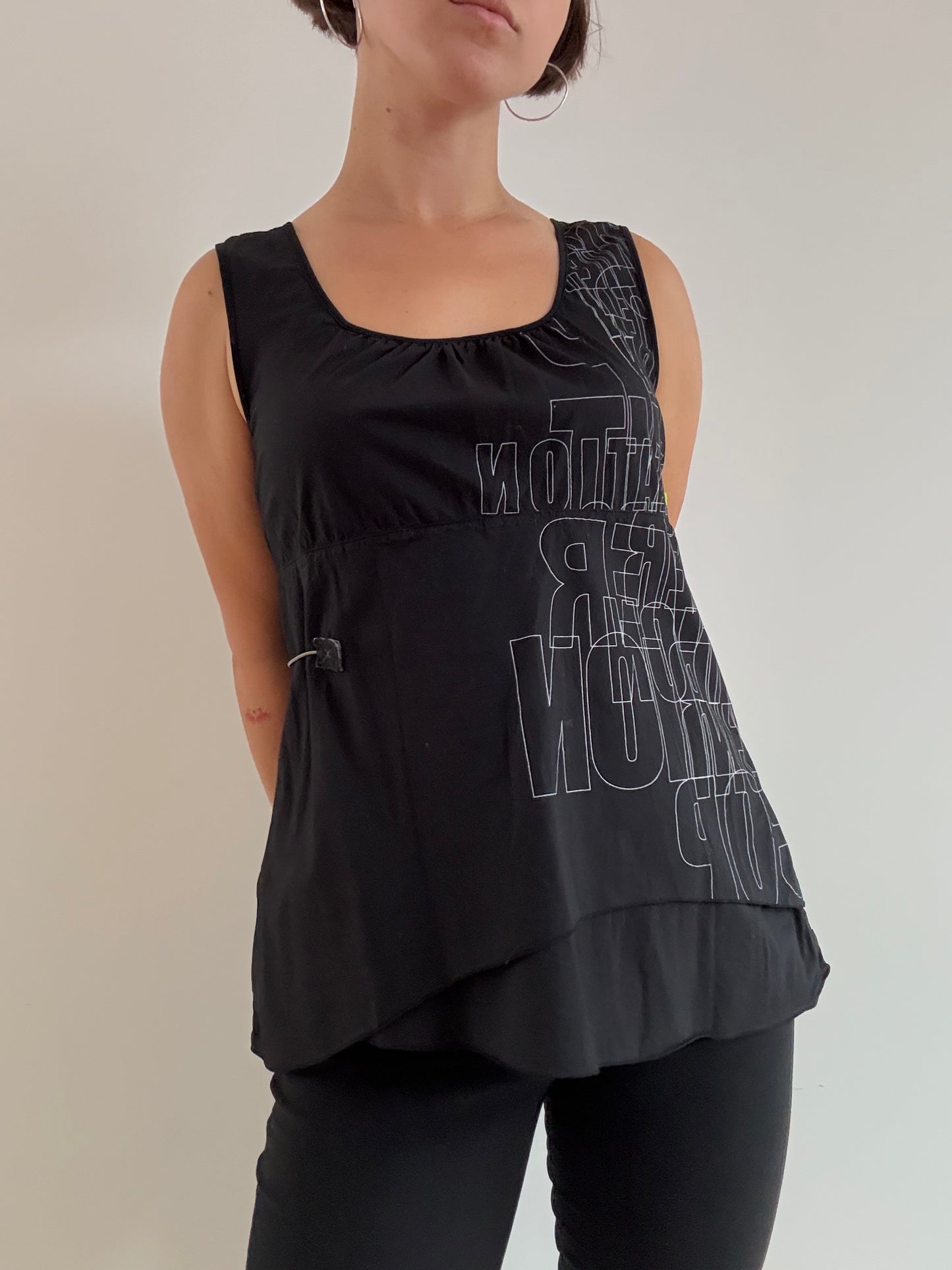 Cop Copine black bungee top