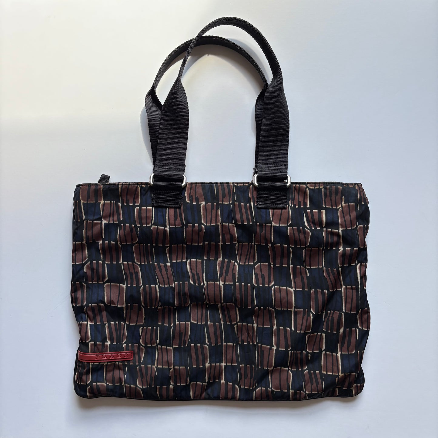 Prada sport brown and navy handbag