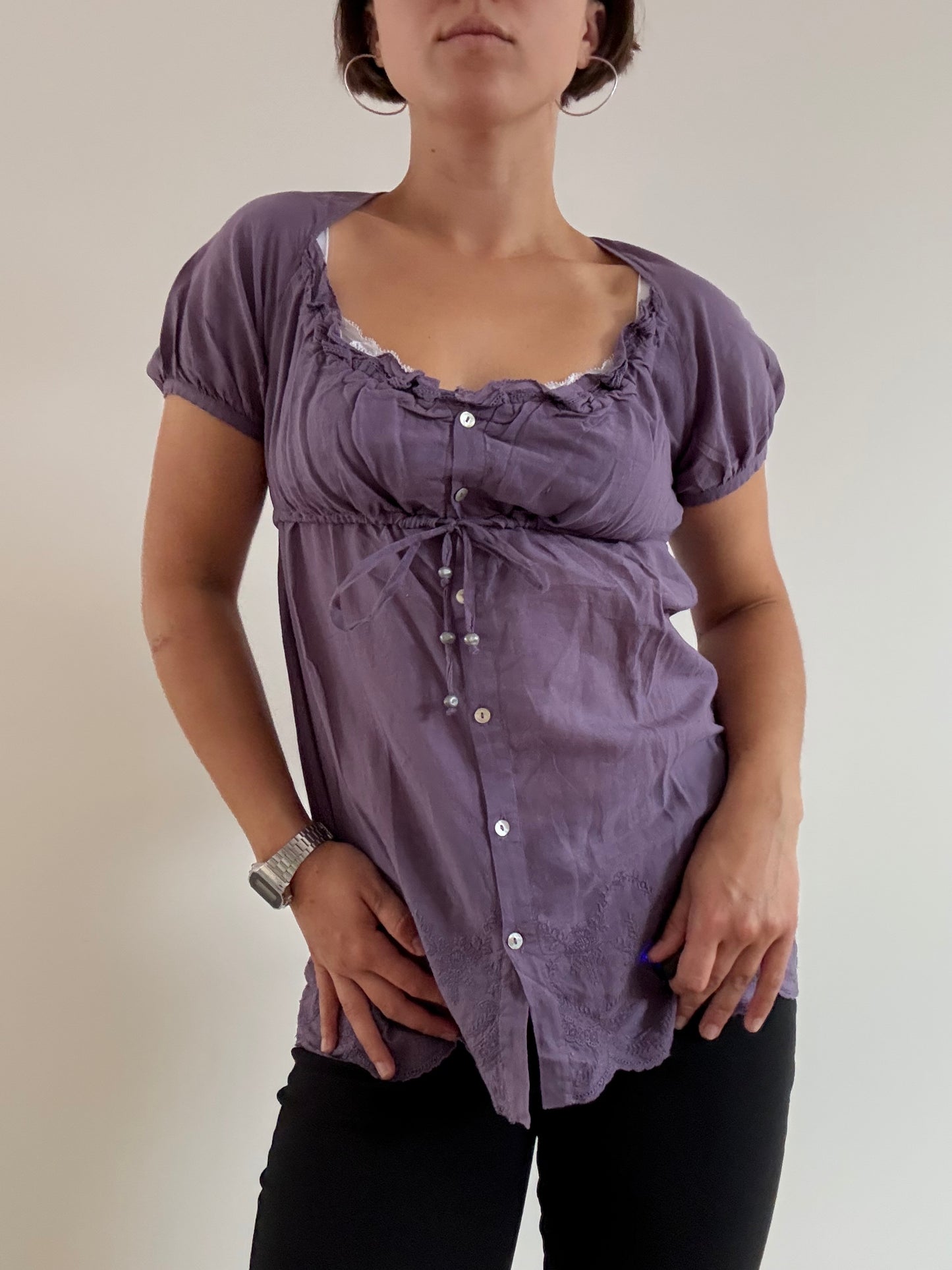 Purple Cop Copine blouse
