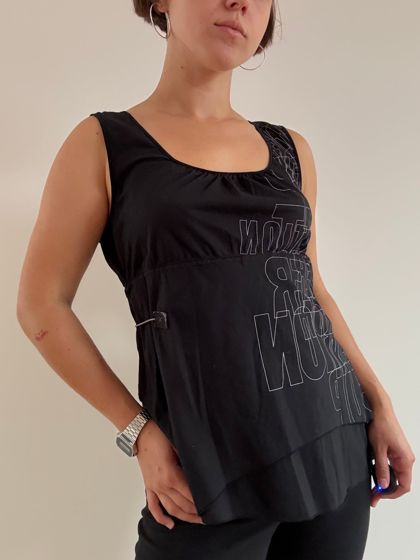Cop Copine black bungee top