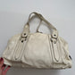 00s Miu Miu cream leather jewel baguette