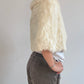 Cream rabbit fur shawl