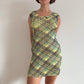 Issey Miyake Pleats Please plaid dress