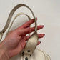 00s Miu Miu cream leather jewel baguette