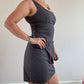 Grey checkered Cop Copine mini dress