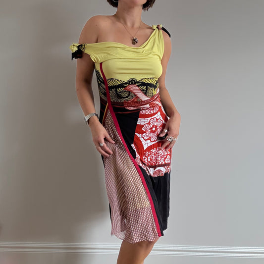 Yellow Save the Queen dress
