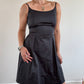 Black satin Cop Copine mini dress