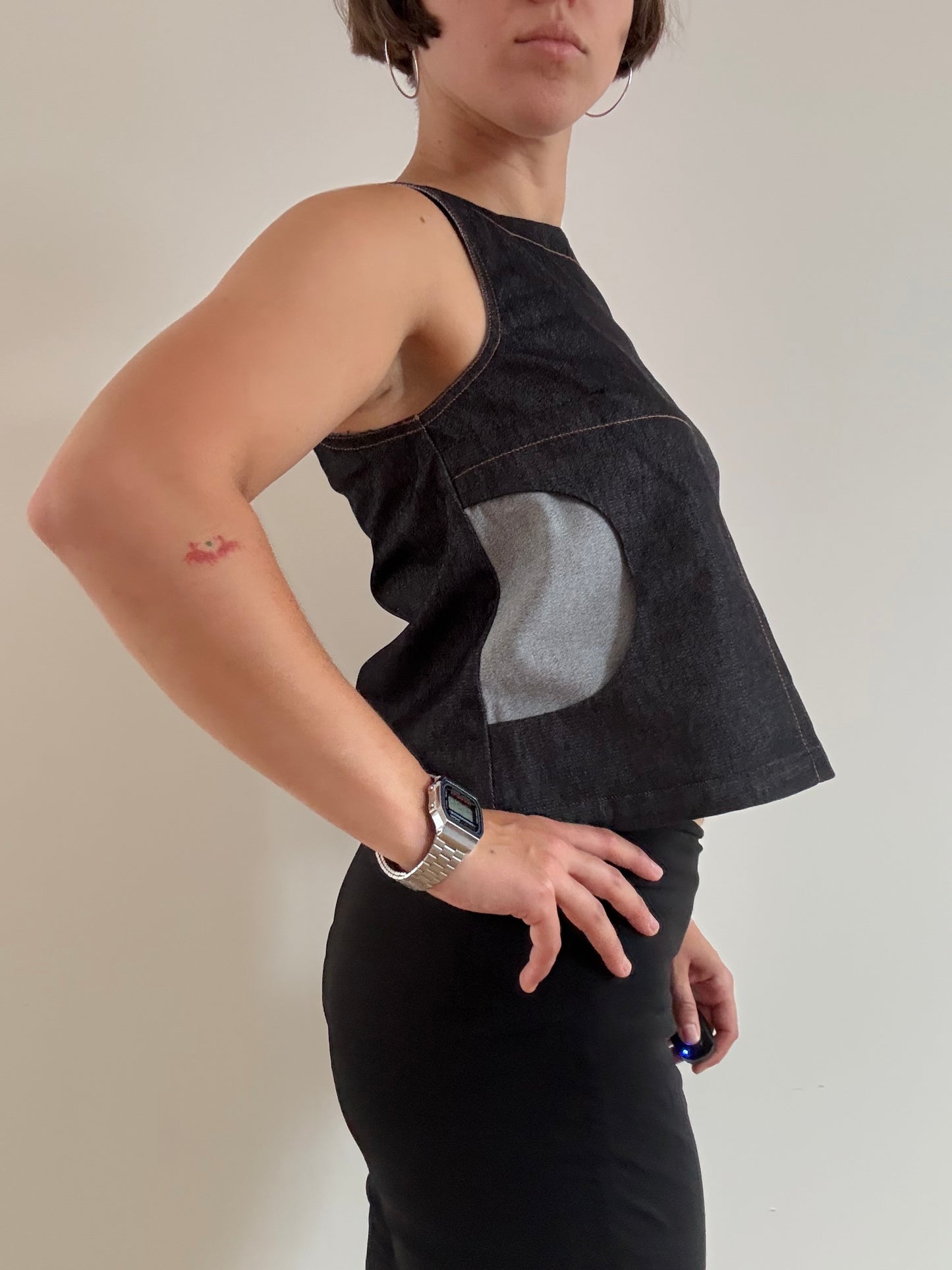 Dark denim Cop Copine tank