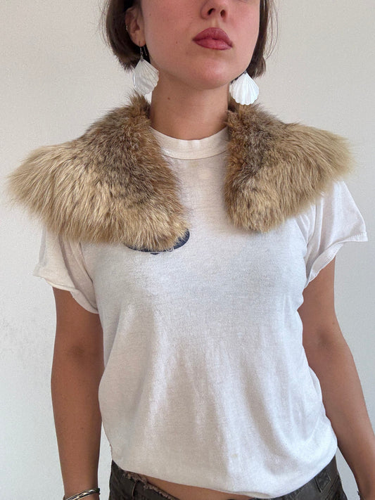 Fox fur collar
