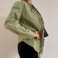 Green suede tassel jacket