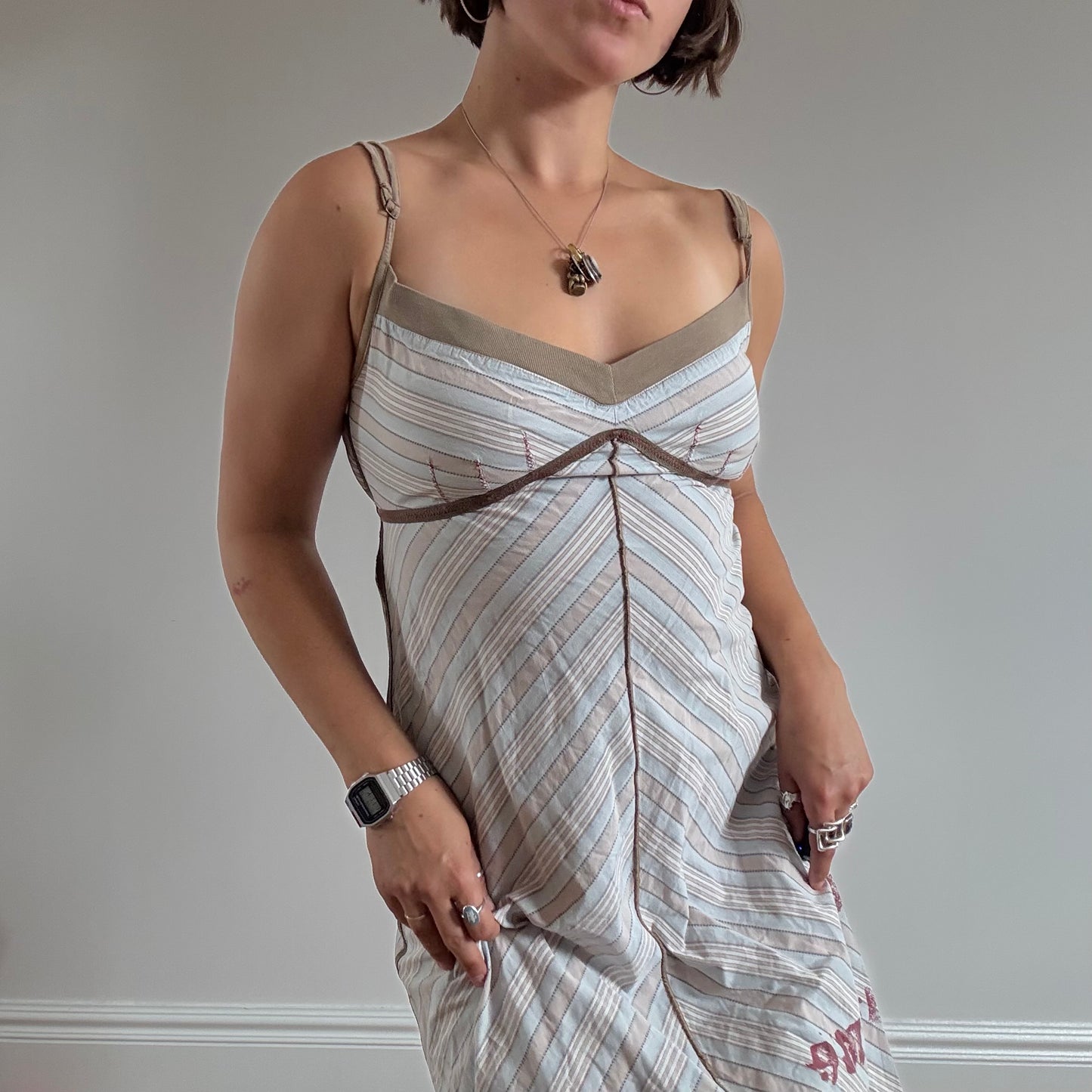 Blue and brown Cop Copine dress