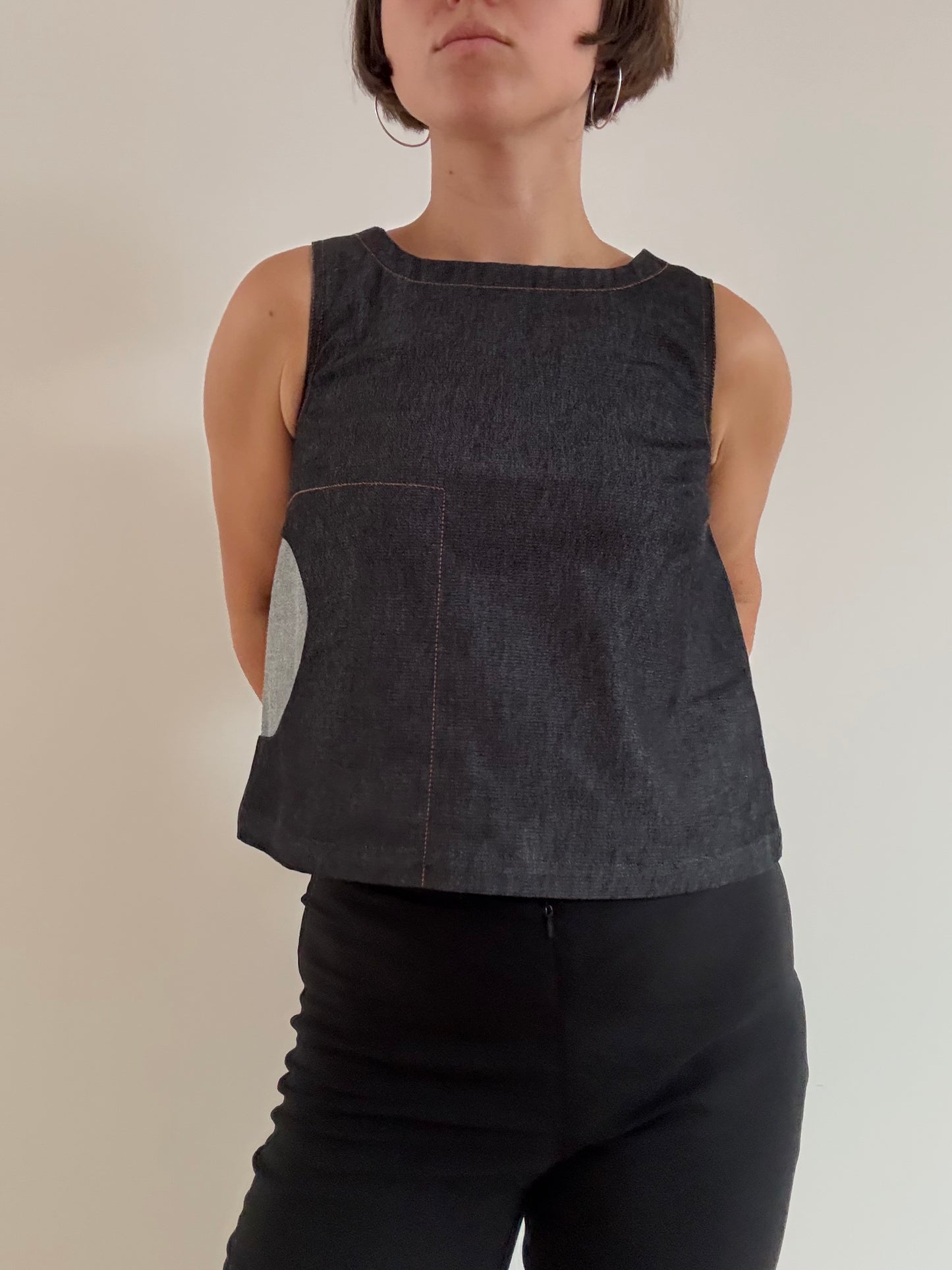 Dark denim Cop Copine tank