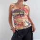 Orange graphic vest