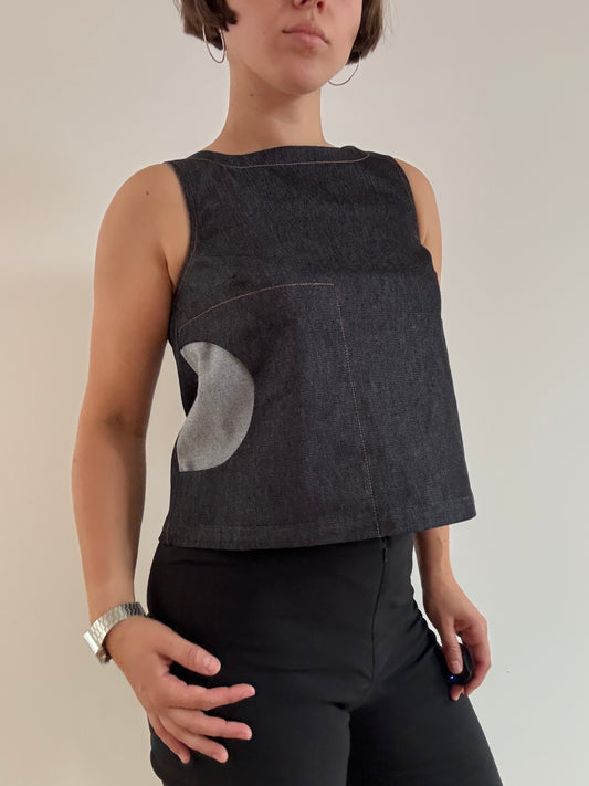 Dark denim Cop Copine tank