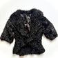 Black shearling bolero