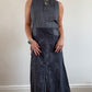 Dark denim Cop Copine dress with photo print