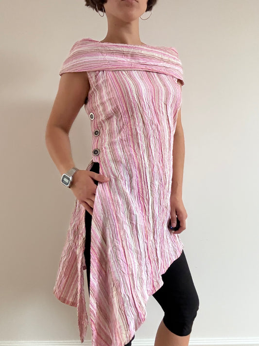 Pink stripe tunic