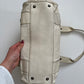 00s Miu Miu cream leather jewel baguette