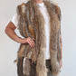 Mixed fur vest