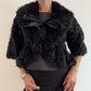 Black shearling bolero