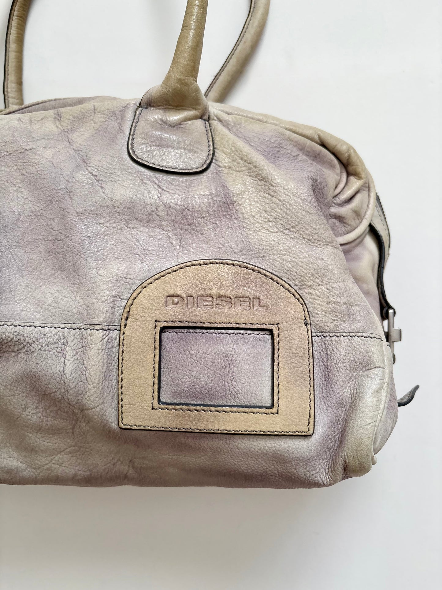 Diesel distressed leather bag