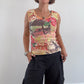 Orange graphic vest