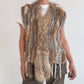 Mixed fur vest