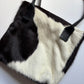 Cowhide tote bag