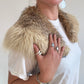 Fox fur collar