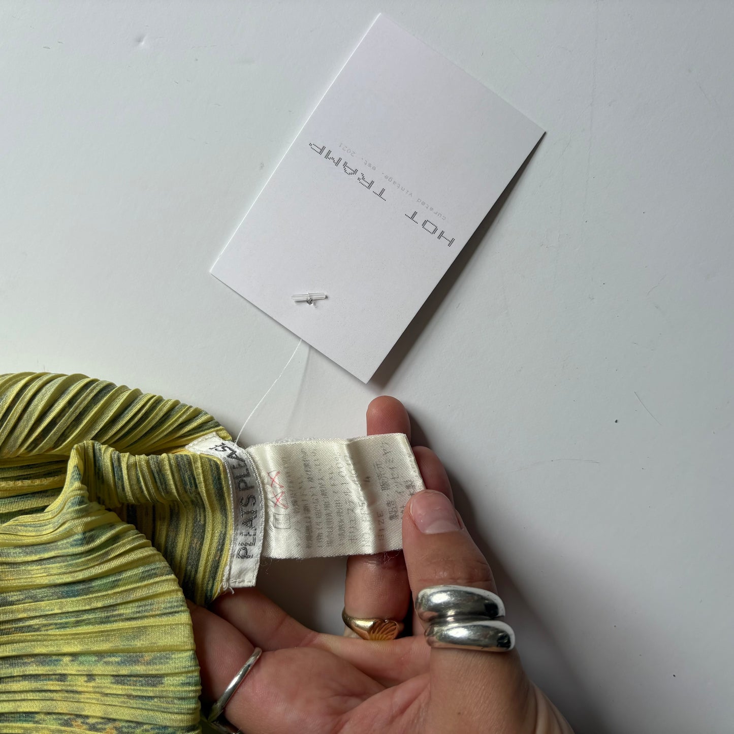Issey Miyake Pleats Please plaid dress