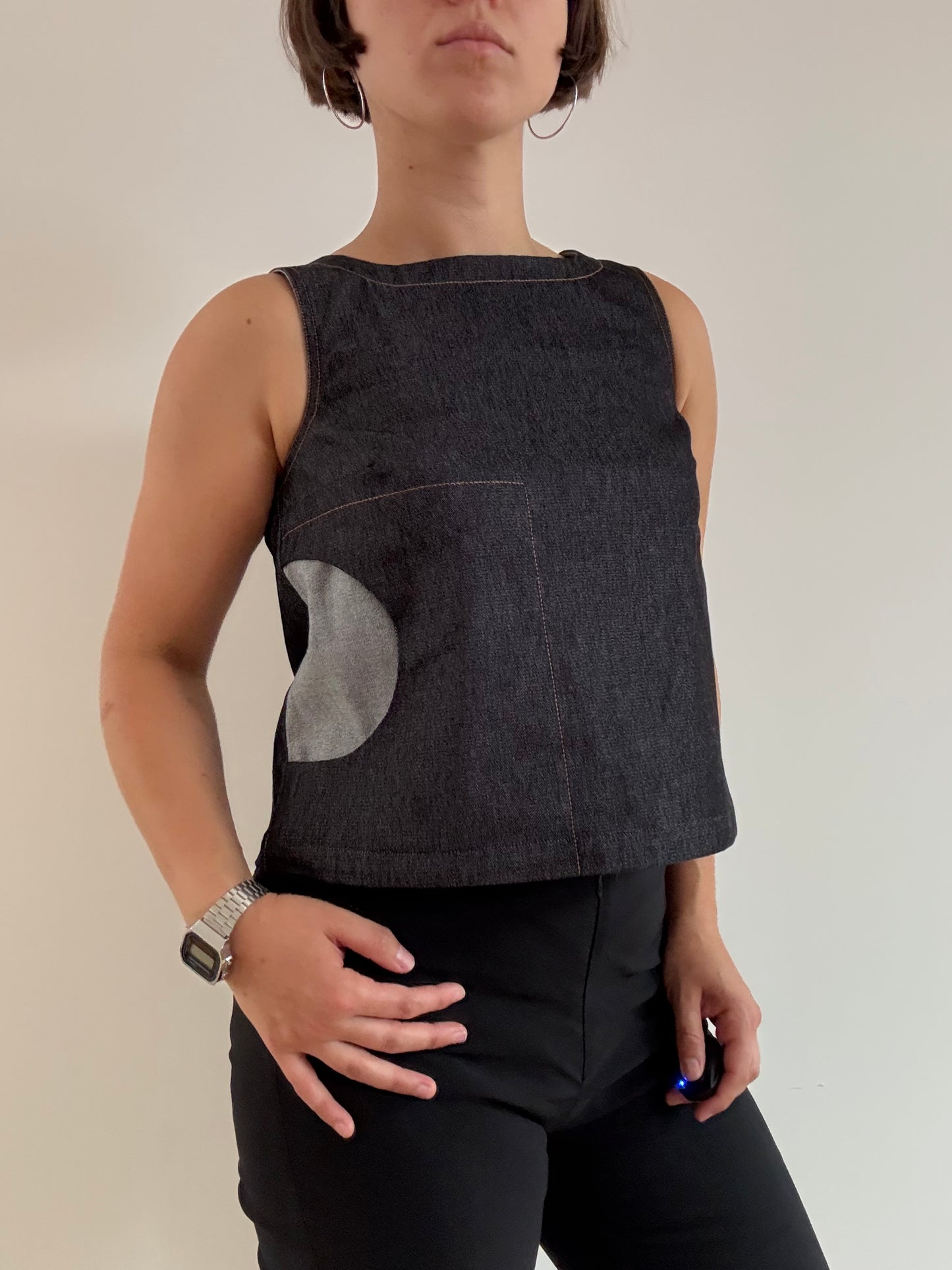 Dark denim Cop Copine tank
