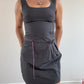 Grey checkered Cop Copine mini dress