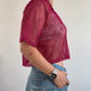 Netted purple jacket