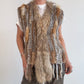 Mixed fur vest