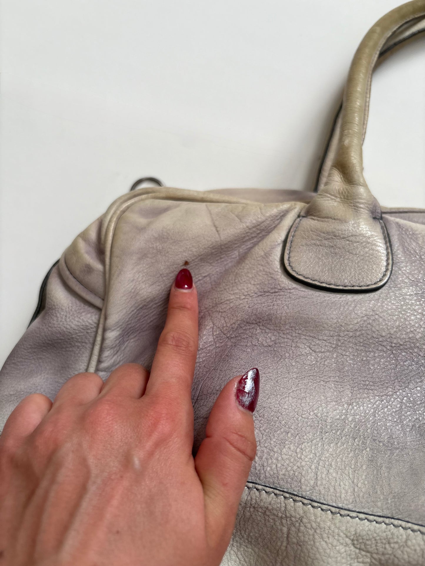 Diesel distressed leather bag