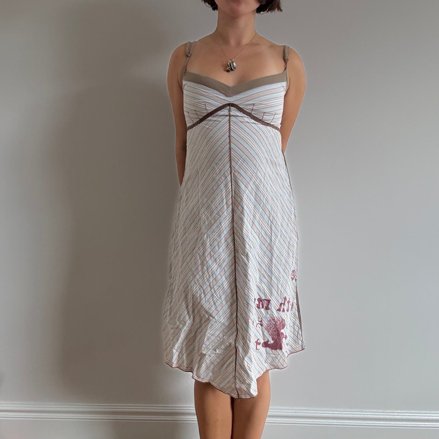 Blue and brown Cop Copine dress
