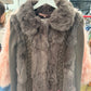 Knitted fur jacket