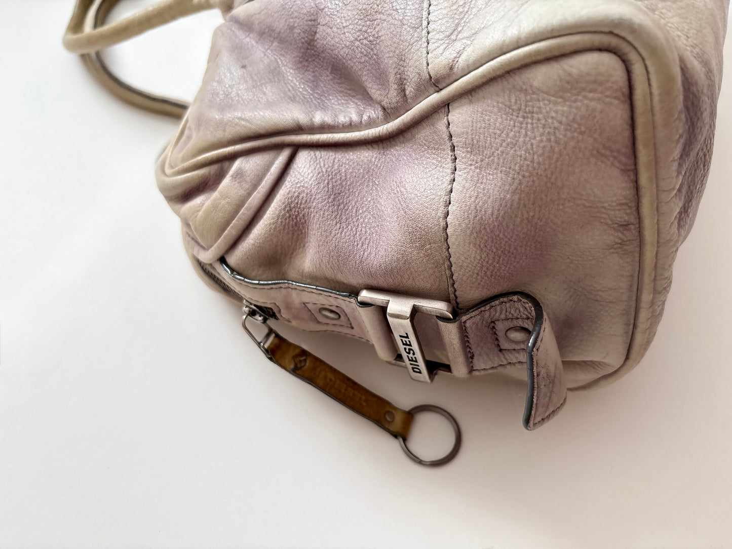 Diesel distressed leather bag