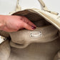 00s Miu Miu cream leather jewel baguette