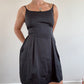 Black satin Cop Copine mini dress