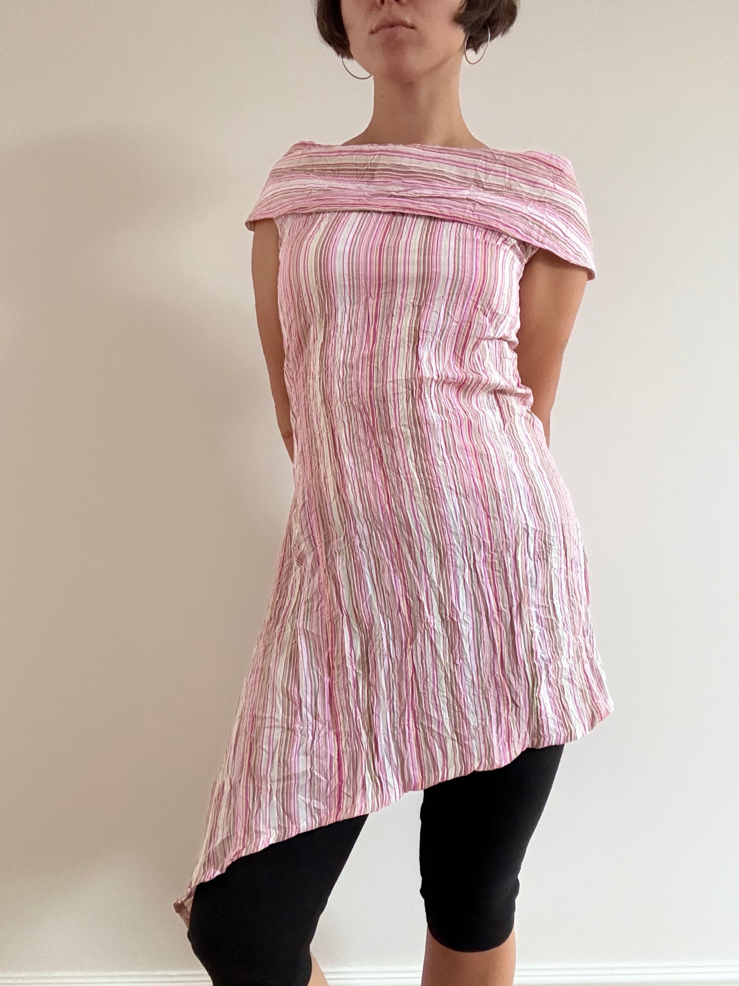 Pink stripe tunic