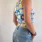 Funky faces graphic vest