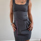 Grey checkered Cop Copine mini dress