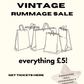 £5 vintage rummage sale tickets
