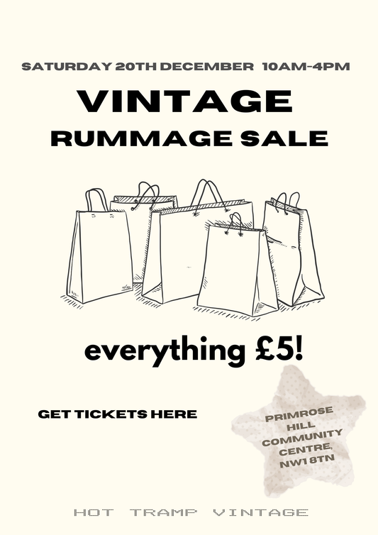 £5 vintage rummage sale tickets