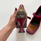Miu Miu FW1999 suede bubble sole heels