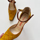 Miu Miu FW1999 pony hair plaid heels